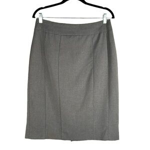 H&M Gray Fully Lined Business Career Pencil Skirt Size 12